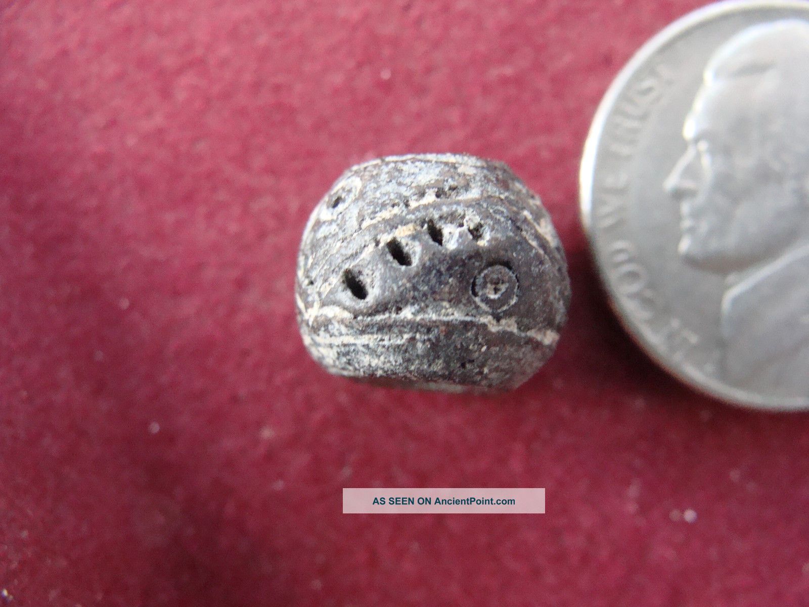 Ancient Pre - Columbian Manabi ' Fish ' Spindle Whorl Bead Ecuador 500bc - 500a The Americas photo