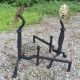 Virginia Metalcrafters Colonial Williamsburg Brass & Iron Andirons Arts & Crafts Hearth Ware photo 5
