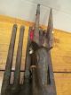 Huge African Bamana Mask Hand Carved Brass Detials 23 