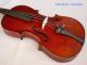 Antique Red Violin With Case Circa Early 1900s String photo 1