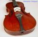 Antique Red Violin With Case Circa Early 1900s String photo 5