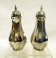 Stunning Boxed Pair Edwardian Solid Silver Pepper Pots Salt & Pepper Shakers photo 3