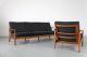 Mid Century Three Seater Sofa W/ Fabric 60s | Danish Modern Sofa 1900-1950 photo 7