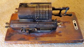 Very Rare Antique German Brunsviga - Midget System Trinks Adding Machine photo