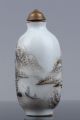 Chinese Landscape Painting Handmade Porcelain Snuff Bottle Snuff Bottles photo 2