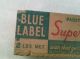 Vintage Wooden Box - 2 Lb.  Blue Label Cured American Process Cheese Box Boxes photo 7