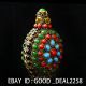 Vintage Handmade Tibetan Turquoise Coral Beads Snuff Bottle Snuff Bottles photo 1