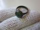Top Explosive - Ancient Roman Period Bronze Ring With Green Stone Roman photo 1