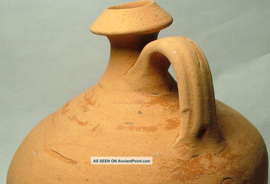 Ancient Roman Ceramic Vessel Artifact/jug/vase/pottery Kylix Guttus 3ad Roman photo