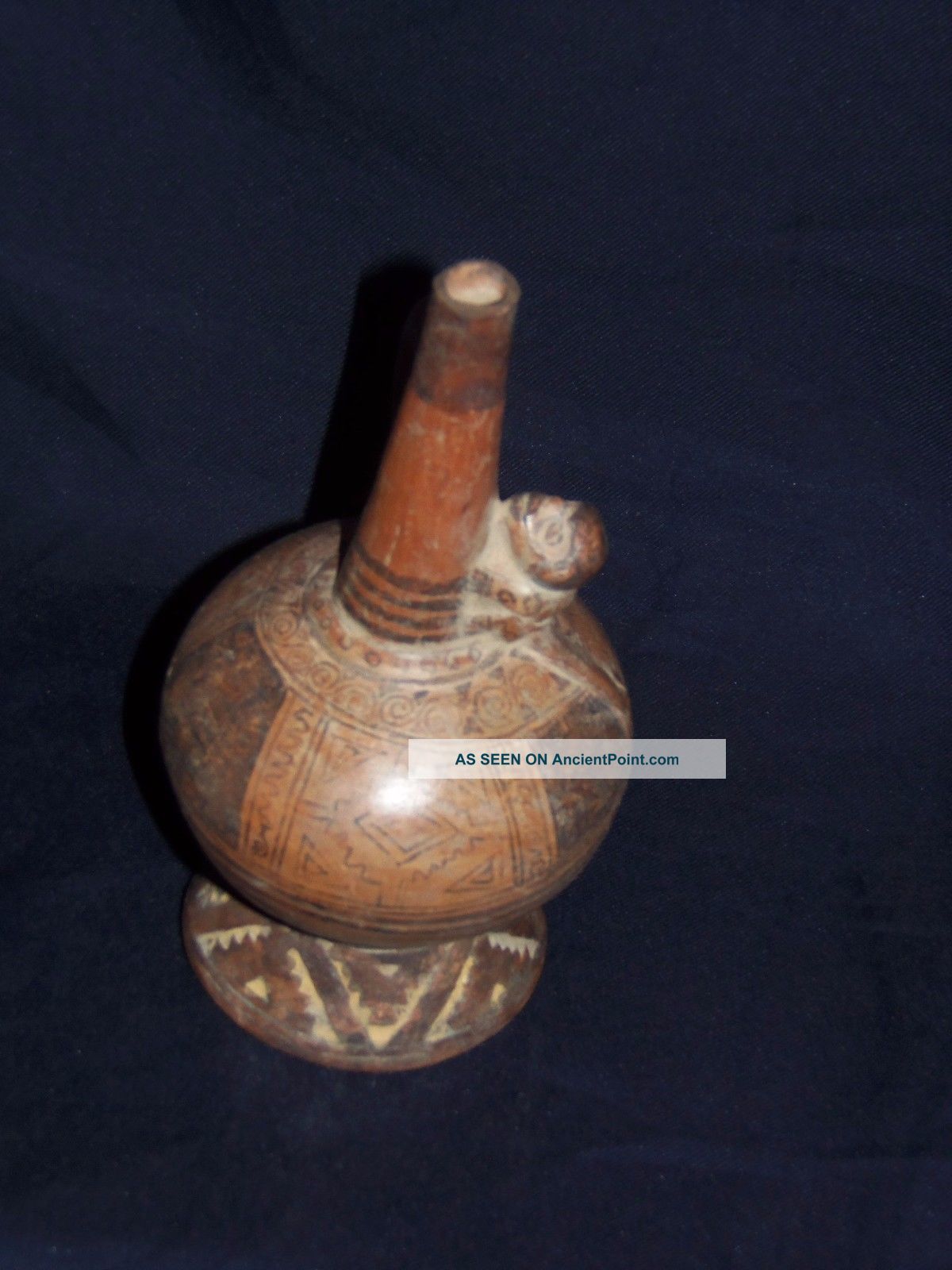 Vessel Negative Figures Painted Lambayeque Pre Columbian The Americas photo