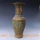 Chinese Brass Hand - Carved Guanyin Songzi Binaural Vase W Ming Dynasty Mark Vases photo 5
