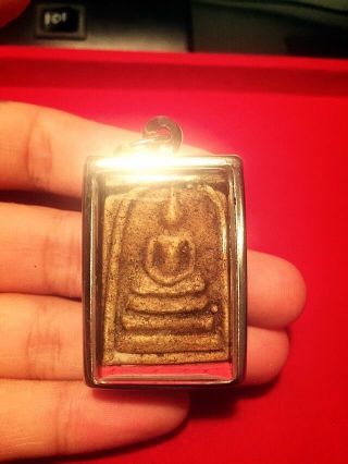 Thai Buddha Phra Somdej Wat Bang Khun Prom Lang Jedi Amulet Limited Rare Lp Toh photo