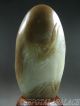 Old Chinese Celadon Nephrite Jade Statue Powerful Tiger & Ruyi & Pine Tree Other Antique Chinese Statues photo 1