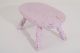 Vtg Wood Stool Milking Country Primitive Rustic Farm Wooden Foot Rest Step Pink Primitives photo 9