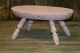 Vtg Wood Stool Milking Country Primitive Rustic Farm Wooden Foot Rest Step Pink Primitives photo 6