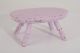 Vtg Wood Stool Milking Country Primitive Rustic Farm Wooden Foot Rest Step Pink Primitives photo 7