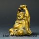 Chinese Brass Handwork Carved Statue - - - - Maitreya Buddha& Ingot Other Antique Chinese Statues photo 1