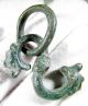 Rare Viking Era Bronze Pendant / Amulet - Dragon Heads - Wearable - Mn17 Roman photo 1