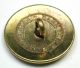 Antique Brass Livery Button Ewe Sheep Design - Hammond Turner & Sons Bk Mk Buttons photo 1