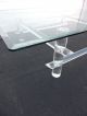 Mid - Century Lucite Glass - Top Coffee Table By Les Prismatiques 6909 Post-1950 photo 8