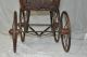 Antique? Baby Doll Bear Carriage Stroller Wood W/ Linen Cloth Lining In Buggy Baby Carriages & Buggies photo 6