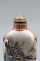 China Handmade Porcelain Snuff Bottle Painting Landscapes Snuff Bottles photo 1