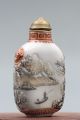 China Handmade Porcelain Snuff Bottle Painting Landscapes Snuff Bottles photo 5
