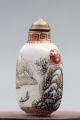 China Handmade Porcelain Snuff Bottle Painting Landscapes Snuff Bottles photo 7