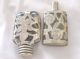 Pair Sterling Overlay Bottles Mexico Silver Other Antique Sterling Silver photo 1