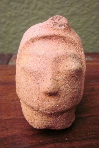 Pre - Columbian Mayan Head For From The Honduras,  300 - 900 Ad photo