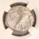 393 - 294 Bc Attica,  Athens Athena / Owl Ancient Greek Silver Tetradrachm Ngc Vf Greek photo 2