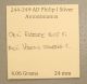 244 - 249 Ad Philip I,  Virtus Standing Reverse Ancient Roman Silver Antoninianus Roman photo 2