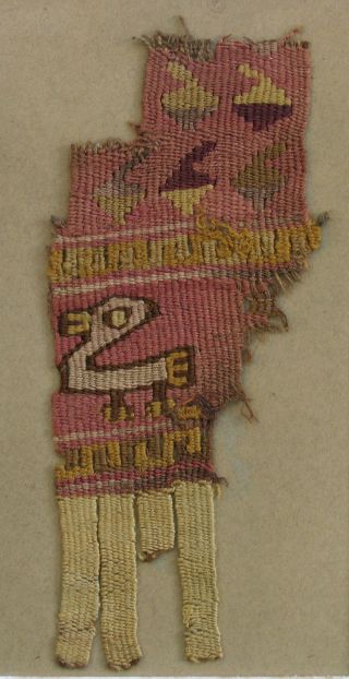 1000 Ce/ad Pre Columbian Tunic Fragment,  South America,  Textile,  Fabric,  Ancient photo