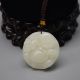 100 Natural Hand - Carved Chinese Jade Pendant Necklace Lucky Buddha 18 Necklaces & Pendants photo 1