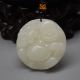 100 Natural Hand - Carved Chinese Jade Pendant Necklace Lucky Buddha 18 Necklaces & Pendants photo 3