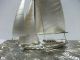 The Sailboat Of Silver985 Of The Most Wonderful Japan.  Takehiko ' S Work. Other Antique Sterling Silver photo 7
