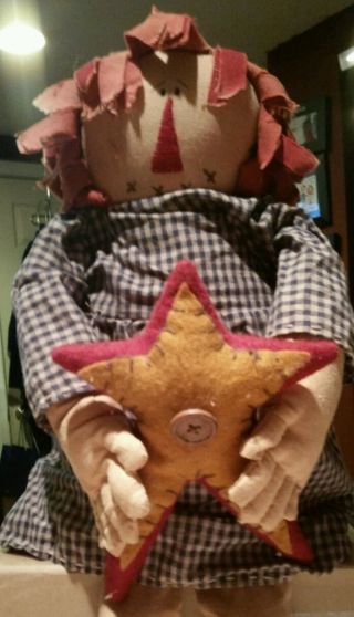 Primitive Rag Doll Hllding A Star Honey And Me Give An Offer photo