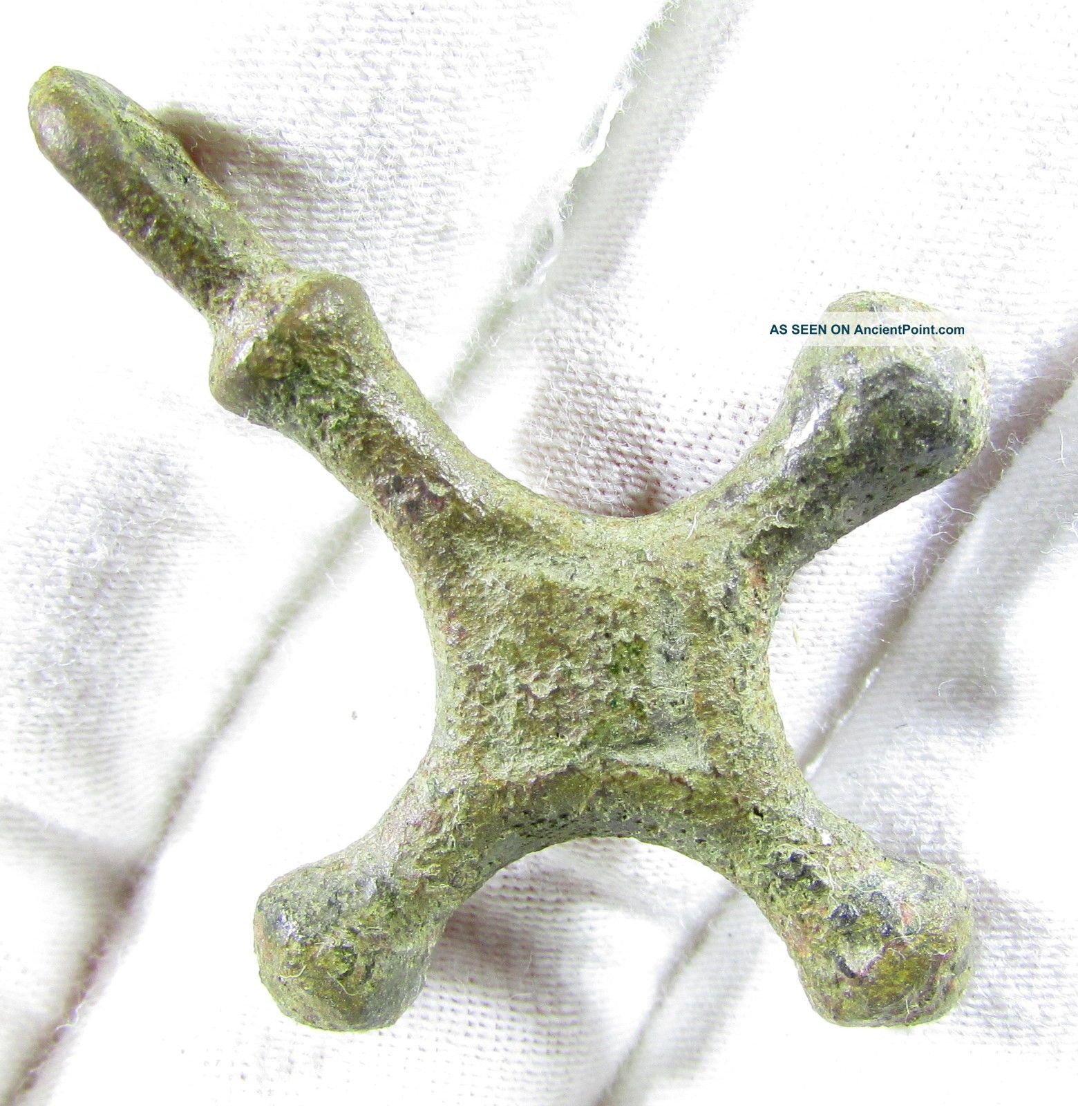 Rare Saxon Era Bronze Cross Pendant - Religious Artifact - Wearable - Ks74 Scandinavian photo