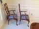 8 Thomasville Queen Anne Mahogany Dining Room Chairs Pristine 2 Arm,  6 Side Post-1950 photo 9