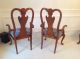 8 Thomasville Queen Anne Mahogany Dining Room Chairs Pristine 2 Arm,  6 Side Post-1950 photo 1