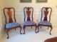 8 Thomasville Queen Anne Mahogany Dining Room Chairs Pristine 2 Arm,  6 Side Post-1950 photo 2