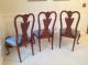 8 Thomasville Queen Anne Mahogany Dining Room Chairs Pristine 2 Arm,  6 Side Post-1950 photo 4