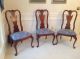 8 Thomasville Queen Anne Mahogany Dining Room Chairs Pristine 2 Arm,  6 Side Post-1950 photo 5