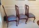 8 Thomasville Queen Anne Mahogany Dining Room Chairs Pristine 2 Arm,  6 Side Post-1950 photo 7