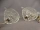 Pair (2) Antique Pressed Glass Figural Fish Nautical Boudoir Style Bullet Lamps Lamps photo 9