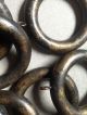 34 Antique Wood Curtain Drapery Rings Victorian Aesthetic Ebony Black Gold Other Antique Hardware photo 1