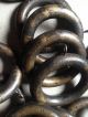 34 Antique Wood Curtain Drapery Rings Victorian Aesthetic Ebony Black Gold Other Antique Hardware photo 2
