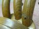 Antique Unusual Oak & Brass Wall Mount Adjustable Triple Hat Hook Rack Hooks & Brackets photo 7