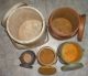 Large Stack Of 5 Old Painted Firkin - Sugar Bucket - Graduated Sizes Primitives photo 10