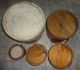 Large Stack Of 5 Old Painted Firkin - Sugar Bucket - Graduated Sizes Primitives photo 11